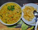 A picture of step 2 of Vegetable Daliya Khichdi for Kids.