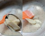A picture of step 3 of Farfalle Pasta in Cheesy White Sauce.