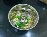 A picture of step 2 of Green Moong Dal Vada.