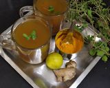 A picture of step 3 of Turmeric tea.
