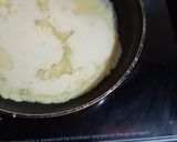 A picture of step 5 of Vanilla Oats crepes with lime syrup.