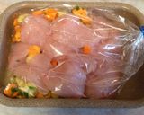 Sütőzacskóban sült csirkemell zöldségekkel (diétás) recept fázis 4 fotója