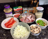 Foto del paso 1 de la receta: Arroz con pollo y champiñones