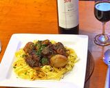 A picture of step 15 of Beef Bourguignon with Egg Fettuccine.