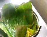 Banana leaf Green onion omelet recipe step 4 photo
