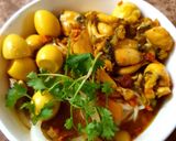 Hình bước làm 1 của món Mỳ quảng ếch