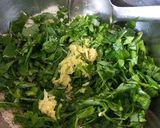 A picture of step 2 of Oats Methi Chilla.