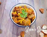 A picture of step 5 of Moong Badi Aloo Curry/Lentil Dumplings with Potatoes.