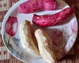 A picture of step 1 of Sweet Potato Kheer.