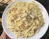Foto langkah ke 4 dari resep Fettucini alfredo.