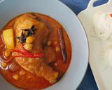 A picture of step 5 of Rice Noodles with Massaman Chickpea Curry for Longevity, Progress, and Courage Throughout the Year.