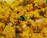 A picture of step 1 of Rice Tikki.