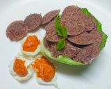 A picture of step 8 of Finger millet mini idli.