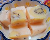 Hình bước làm 3 của món Kem kiwi dưa lưới