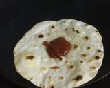 A picture of step 3 of Paneer Schezwan frenki.