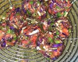 A picture of step 3 of Veg Manchurian fried Rice.
