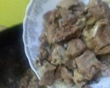 A picture of step 3 of Namkeen mutton karia.