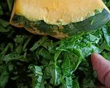 A picture of step 1 of Pumpkin leaves Curry (kohlyachya pananchi bhaji).