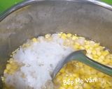 Hình bước làm 4 của món Chè bắp,khoai môn,nấm tuyết và lá cẩm