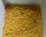 A picture of step 15 of Kunafa (using vermicelli).