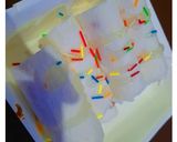 A picture of step 8 of Lichi ice cream rolls.