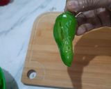 A picture of step 1 of Instant Stuffed Green Chilli Pickle.