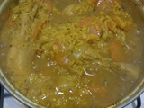 Guiso de arroz con pollo