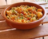 Foto del paso 7 de la receta Fusilli lunghi con coliflor y olivas adobadas