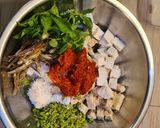 Foto langkah ke 3 dari resep Botok 3T (tahu, tempe dan teri).