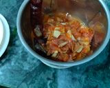 A picture of step 2 of Tangi chutney.