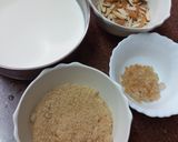 A picture of step 1 of Acacia gum iced milkcake.