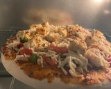 A picture of step 6 of Desi Tandoori Pizza.