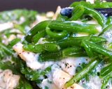 Hình bước làm 6 của món 💚 Trứng Chiên Rau Ngón Biển (Samphire, Salicorne)