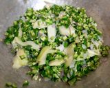 A picture of step 4 of Raw mango pachadi.