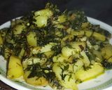 मेथी आलू की सब्जी (methi aloo ki sabzi recipe in Hindi) रेसिपी चरण 3 फोटो