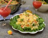 A picture of step 9 of Chinese fried rice with Russian salad.
