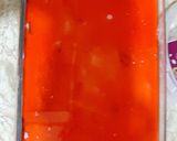 A picture of step 5 of Mango, chocolate, strawberry trifle.