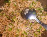 A picture of step 3 of Mooli bhary parathy.