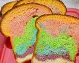 Foto langkah ke 15 dari resep ROTI TAWAR PELANGI / RAINBOW.