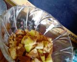 A picture of step 1 of Cinnamon Coated Apple Almonds cake dessert.