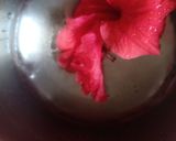 A picture of step 1 of Hibiscus flower Mojito.