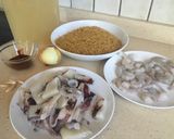 Foto del paso 1 de la receta Fideuà integral con calamares y langostinos