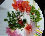 A picture of step 2 of Besan Uttapam.