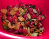 Oregánós sok zöldséges tésztasaláta (vegán) recept fázis 3 fotója