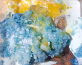 Foto langkah ke 3 dari resep Cake Singkong Kukus Bunga Telang.