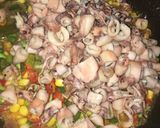 Foto langkah ke 3 dari resep Cumi asin pelangi mercon (pedas).