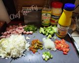Foto del paso 2 de la receta: Ensalada rallada con jamón y brócoli 🥦 (coleslaw). LuisFy