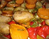 Foto del paso 5 de la receta: Bondiola al ajillo con verduras grilladas a la vinagreta