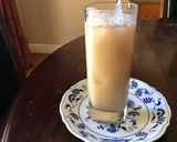 A picture of step 2 of California Farm Ube Horchata Smoothie.