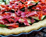 Foto del paso 5 de la receta: Quiche De🥒Calabacín, Lechuga y Fiambres🥩Españoles...!